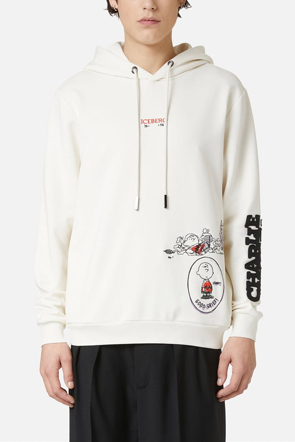 ICEBERG Felpa slim fit con stampa Fridge