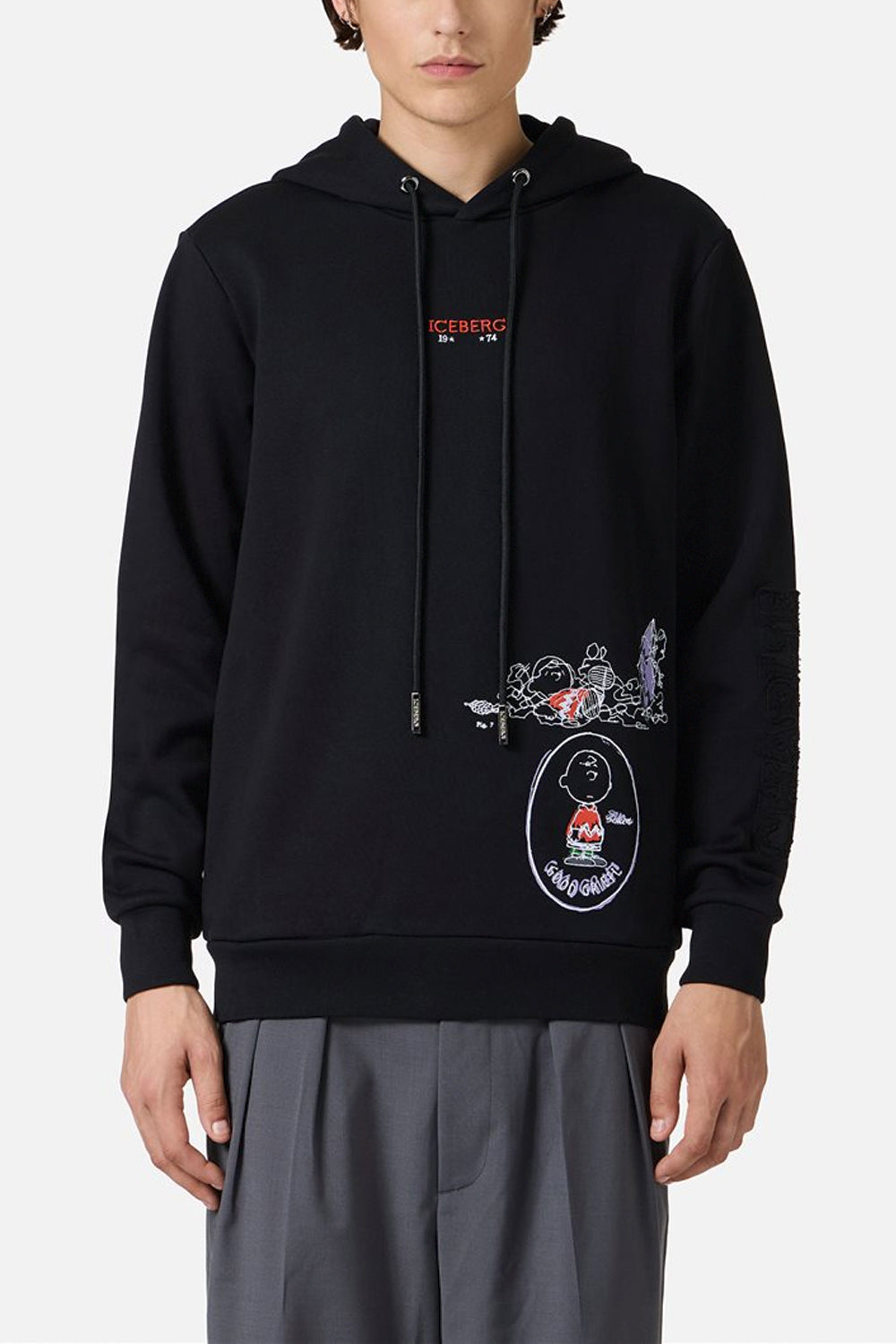 ICEBERG Felpa slim fit con stampa Fridge