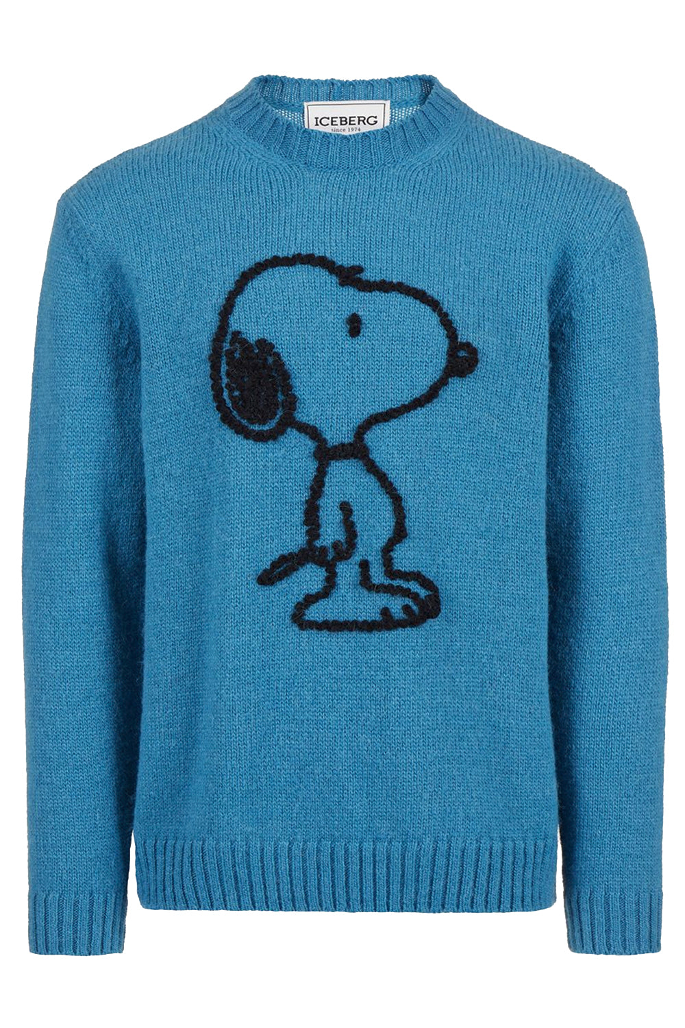 ICEBERG Maglia in lana e alpaca con ricamo