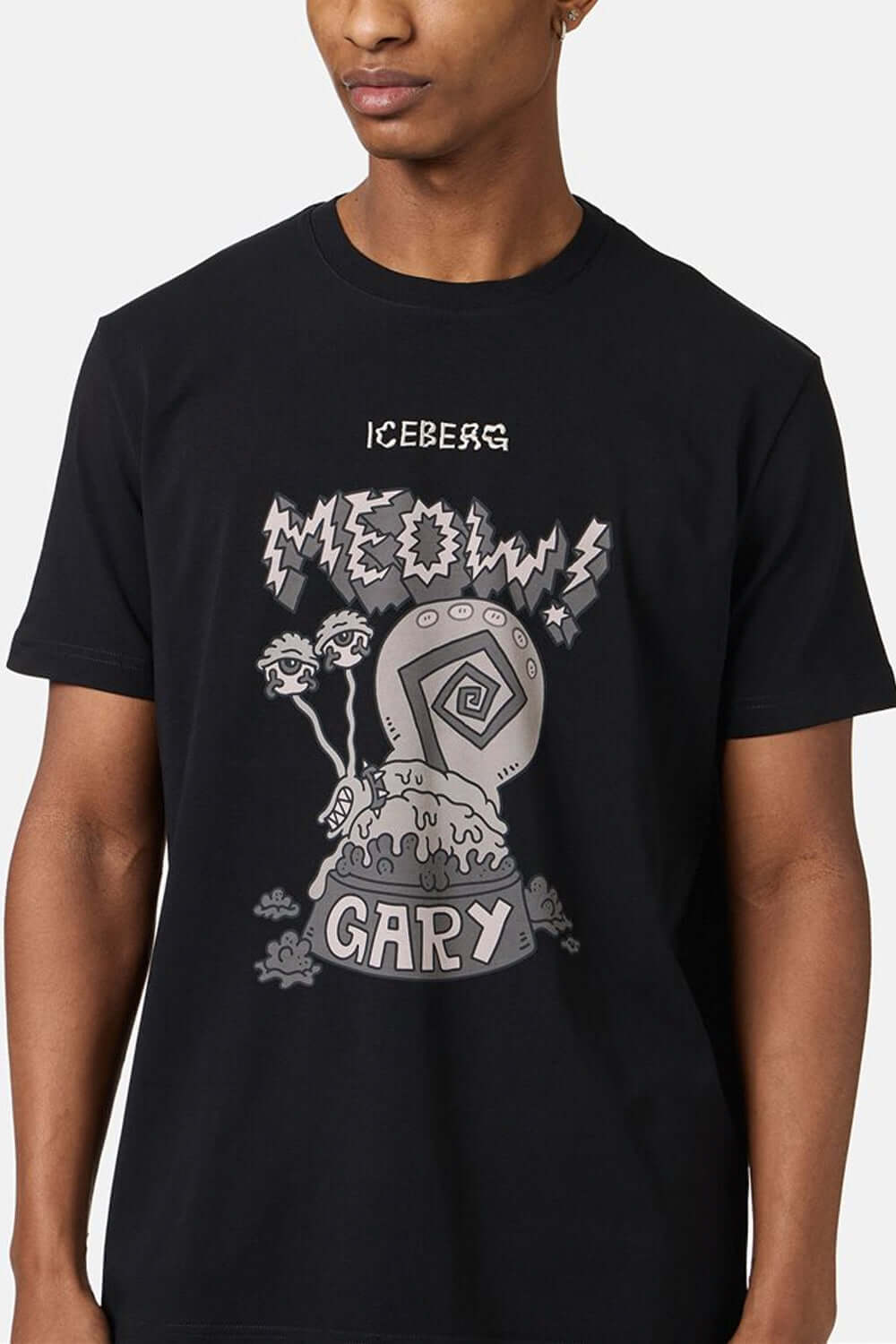 ICEBERG T-shirt regular fit in jersey stretch sostenibile
