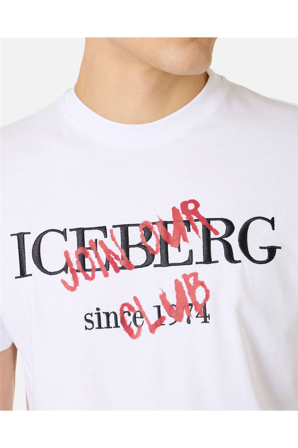 ICEBERG Tshirt in jersey di cotone con stampa logo