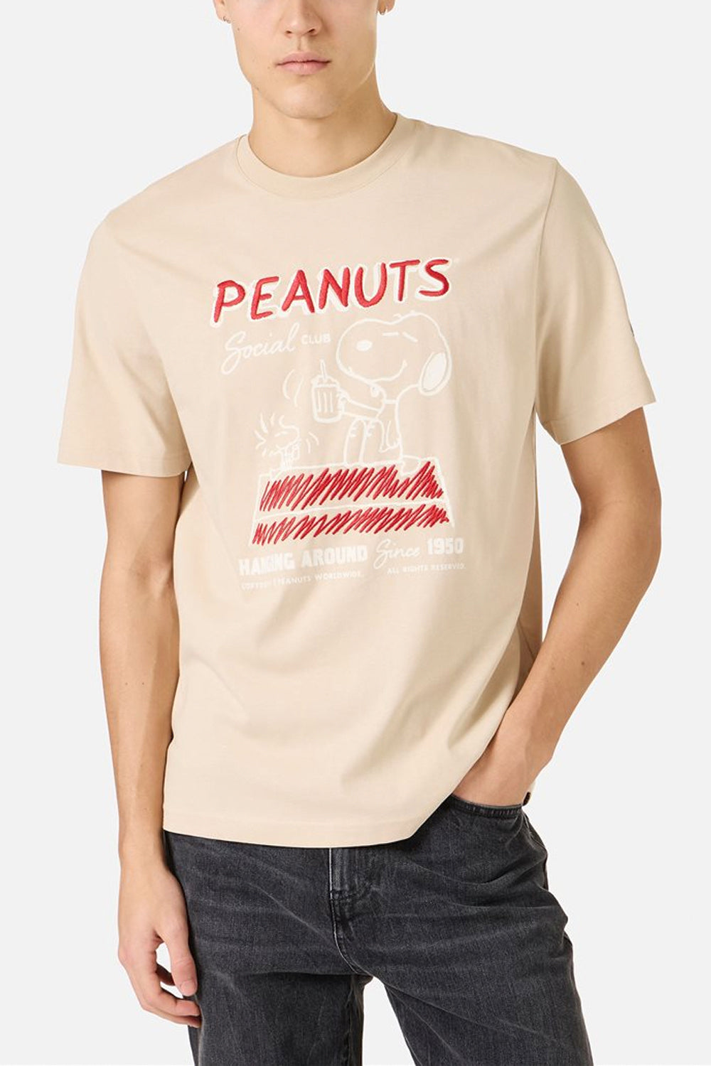 ICEBERG Tshirt in jersey regular fit con stampa Peanuts