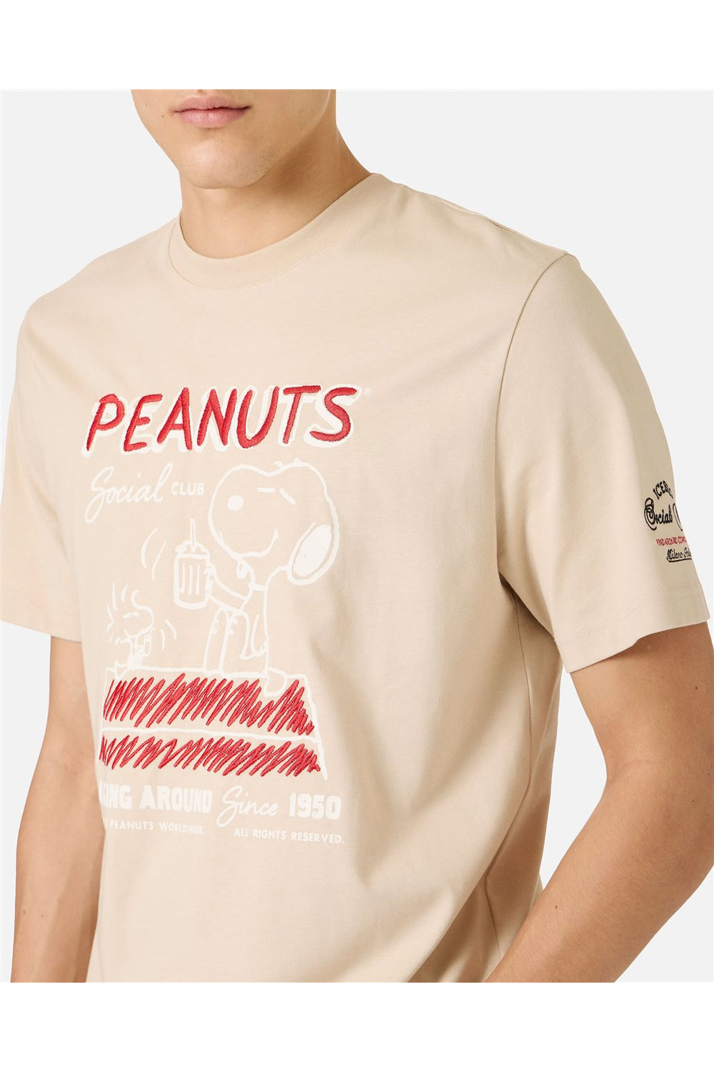 ICEBERG Tshirt in jersey regular fit con stampa Peanuts