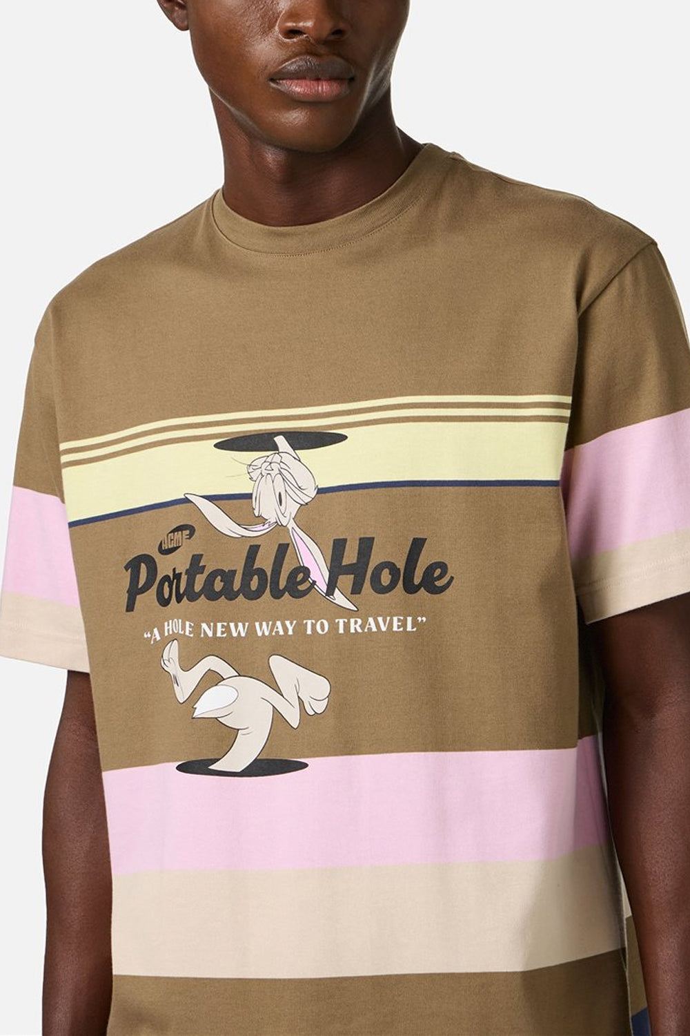ICEBERG Tshirt in jersey relaxed fit con stampa Portable Hole