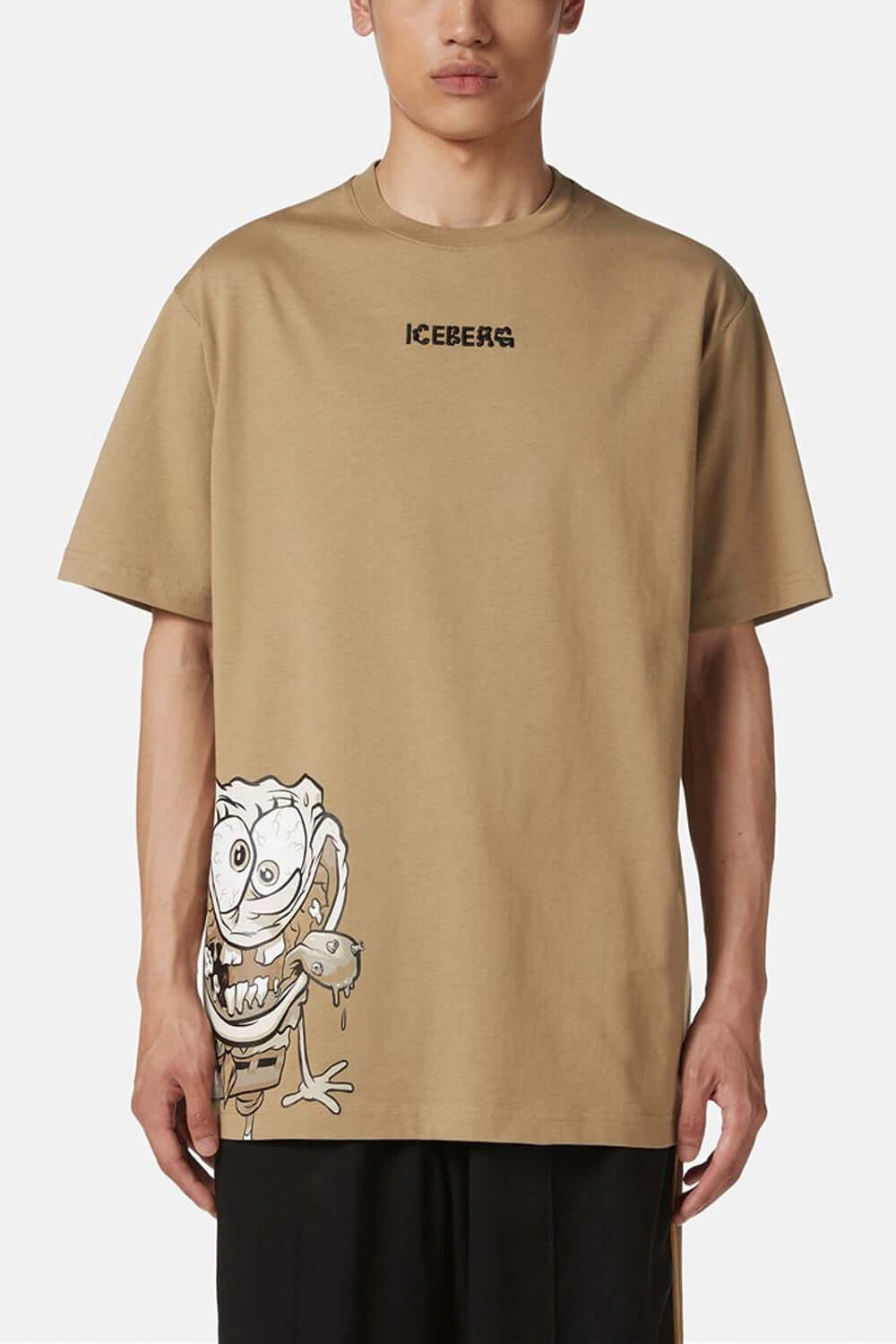 ICEBERG T-shirt regular fit con stampa SpongeBob in jersey