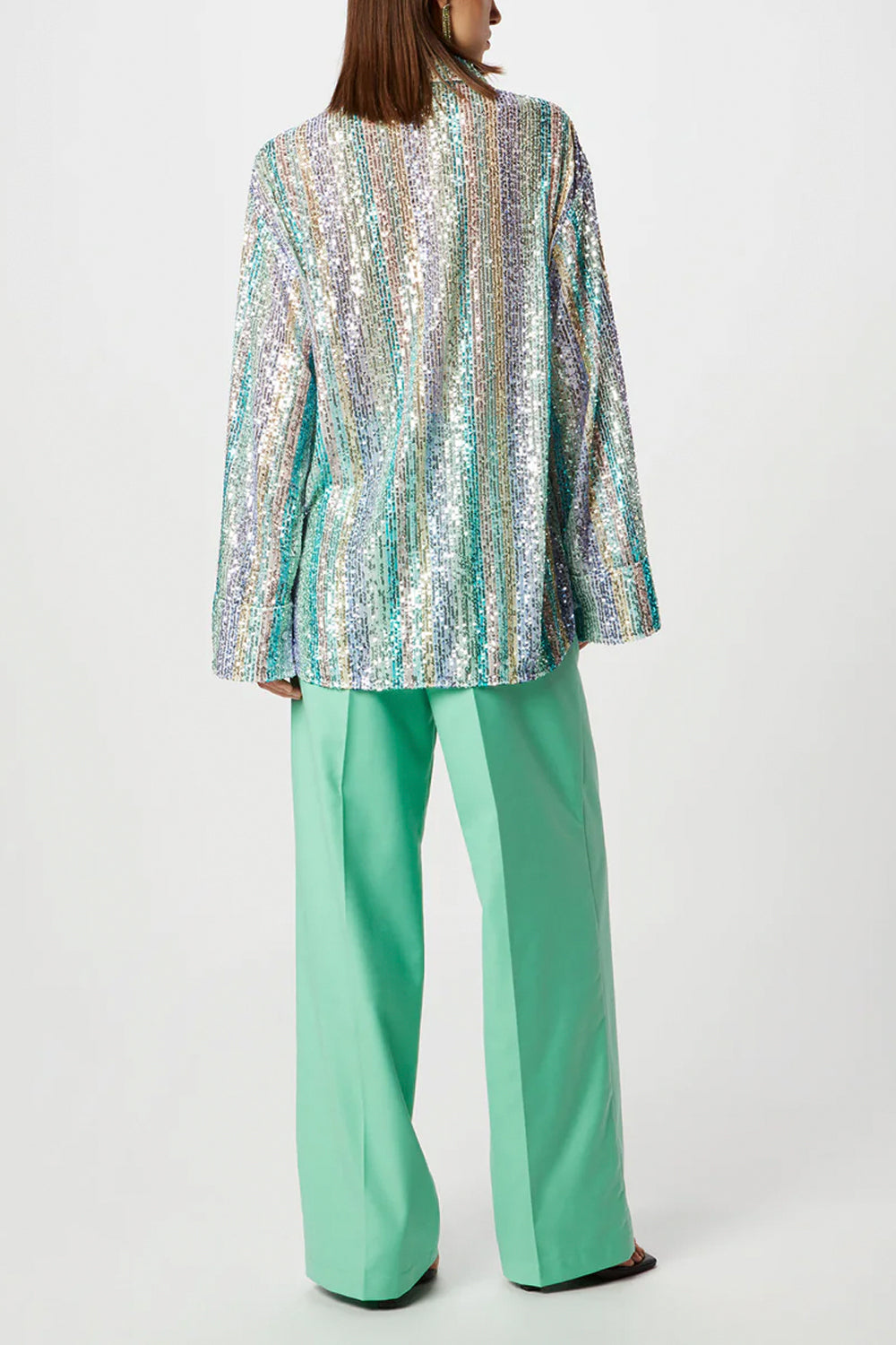 ISABELLE BLANCHE Camicia in pailettes multicolor ISABELLE BLANCHE