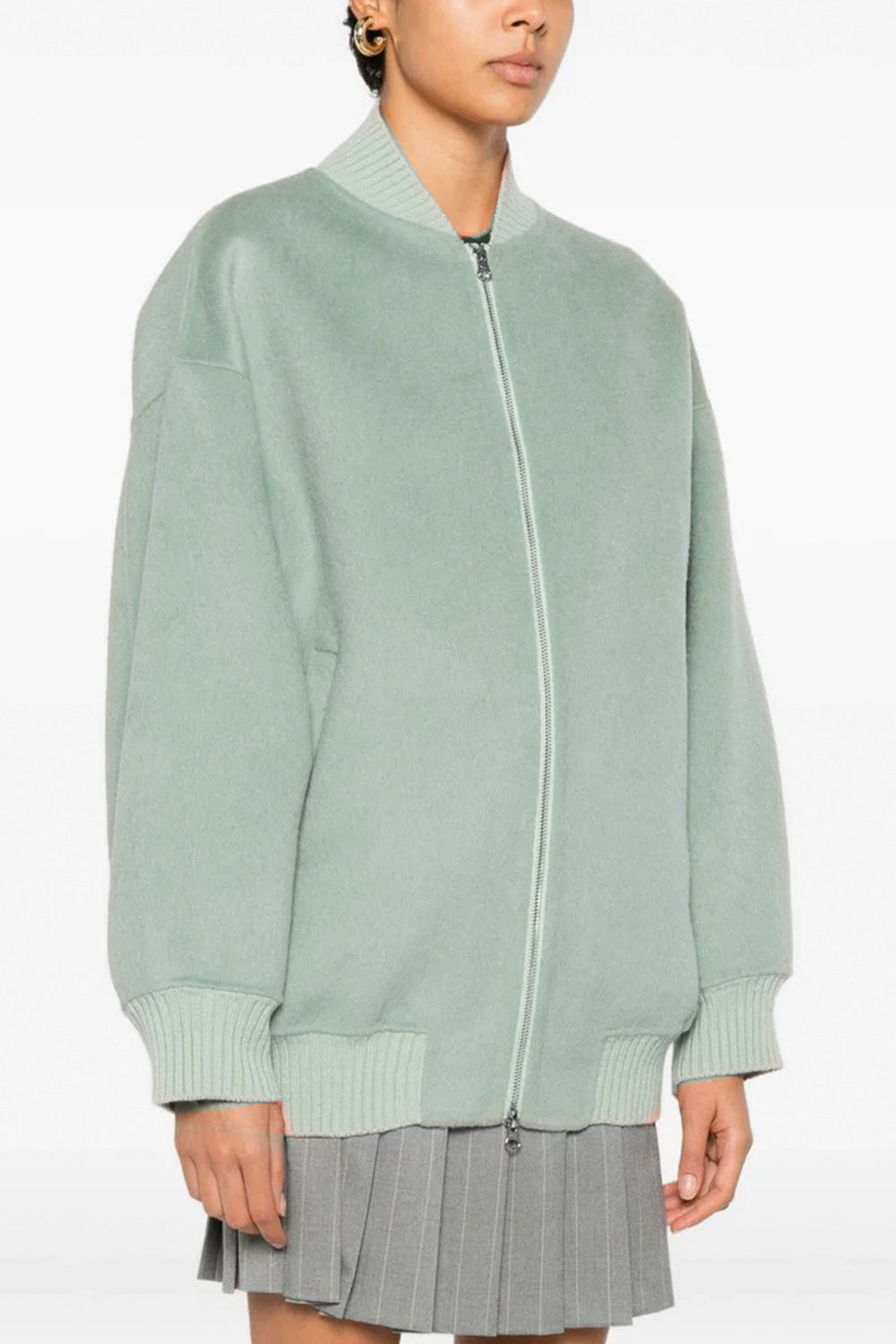 ISABELLE BLANCHE Giacca bomber in lana double