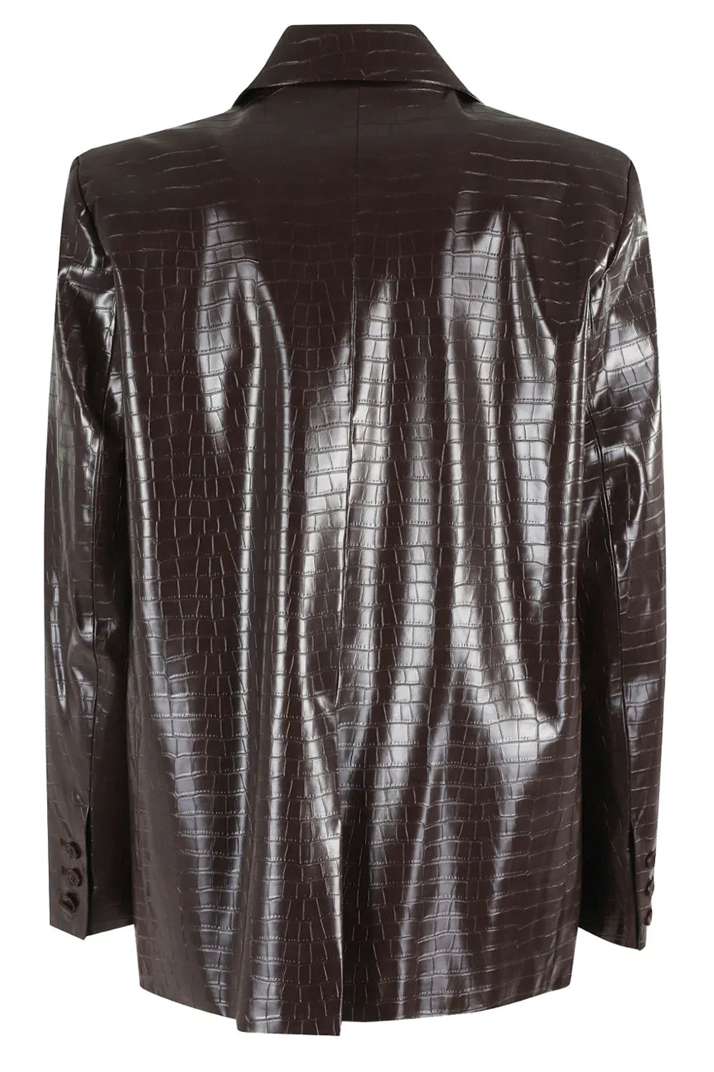 ISABELLE BLANCHE Blazer in ecopelle stampa cocco