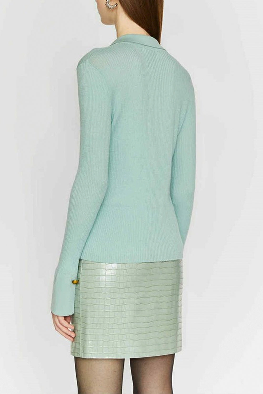 ISABELLE BLANCHE Maglia scollo a v con dettaglio polso