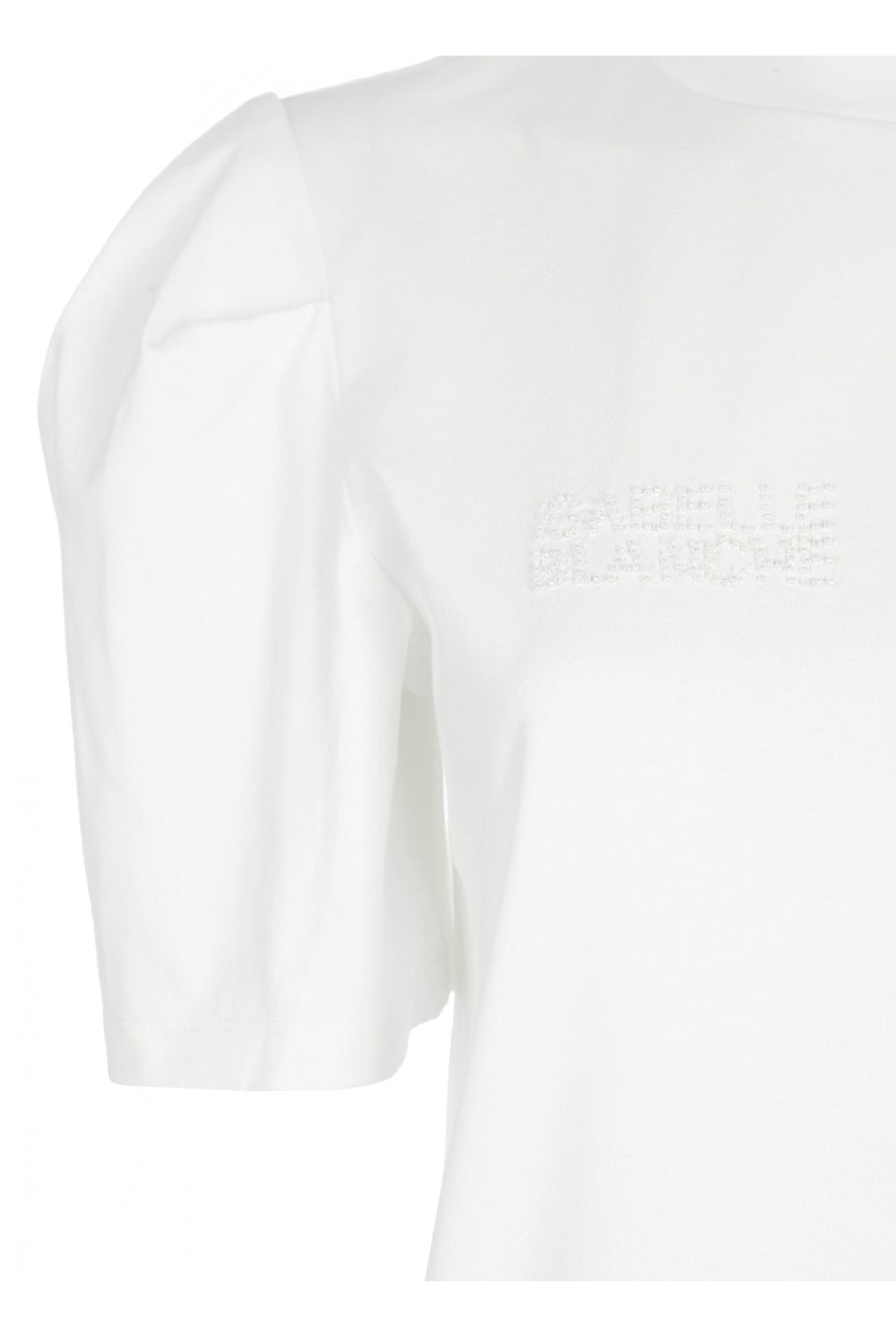 ISABELLE BLANCHE T-shirt con ricamo perline