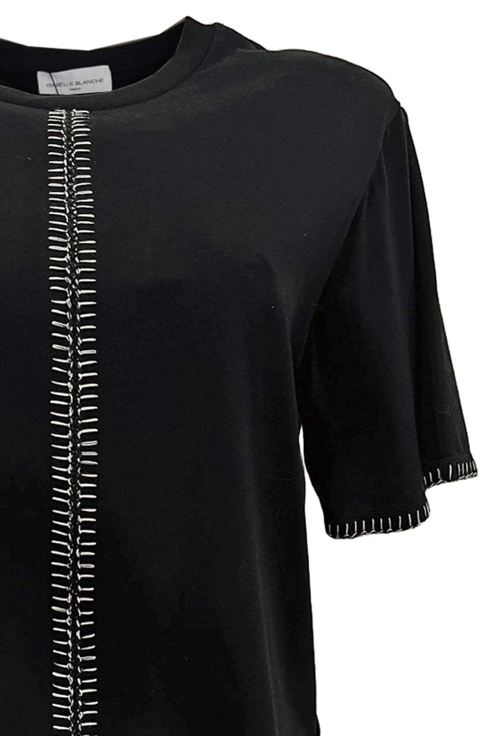ISABELLE BLANCHE Tshirt con lavorazione sul davanti