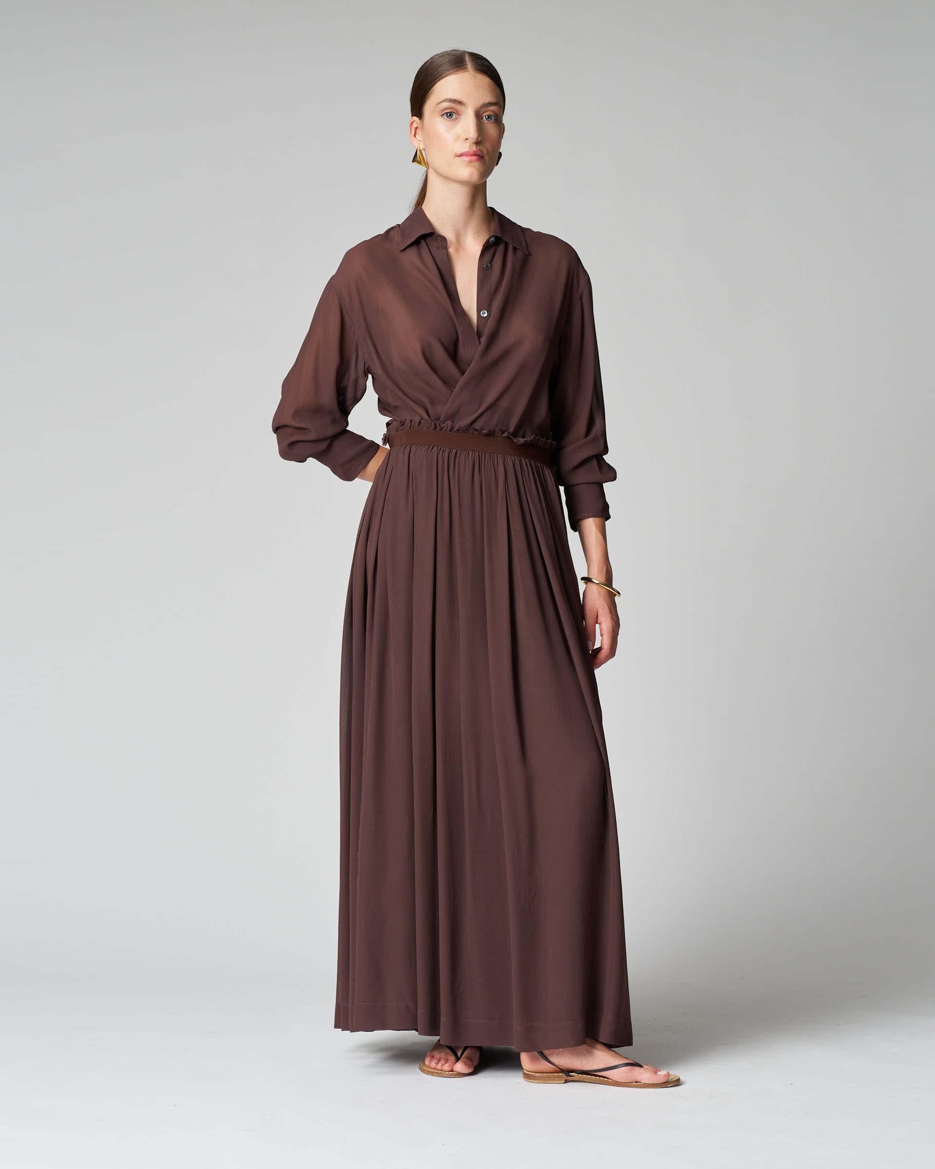 JUCCA Gonna arricciata in georgette