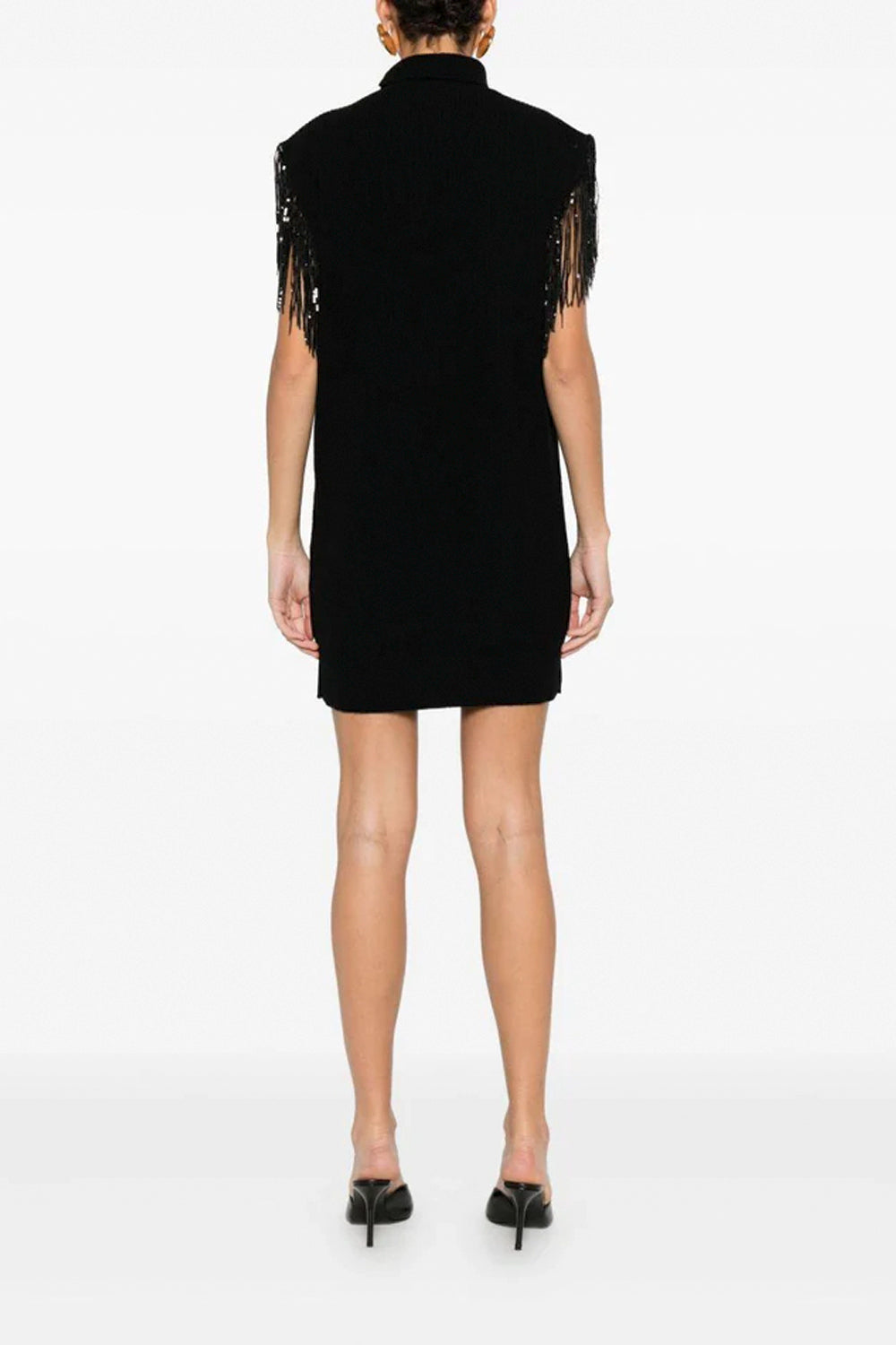 JUCCA Abito in maglia con frange