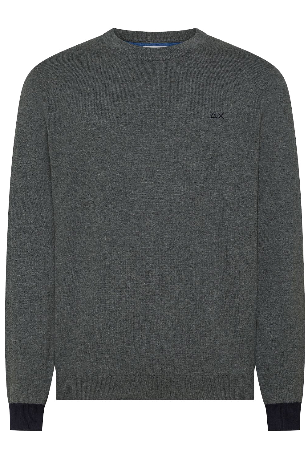 SUN 68 Maglia in cotone e lana con toppe