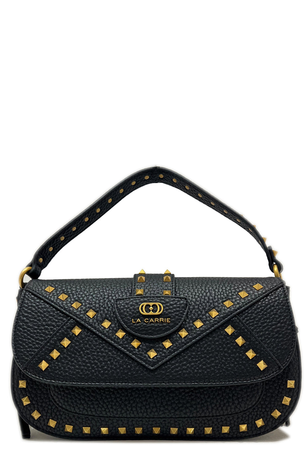 LA CARRIE Borsa thunder con borchie 142M GG 440 BLACK Nero UNI