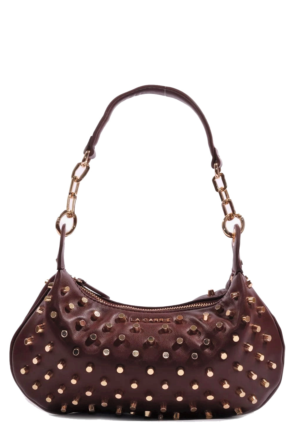 LA CARRIE Borsa a spalla Night Edition con borchiette