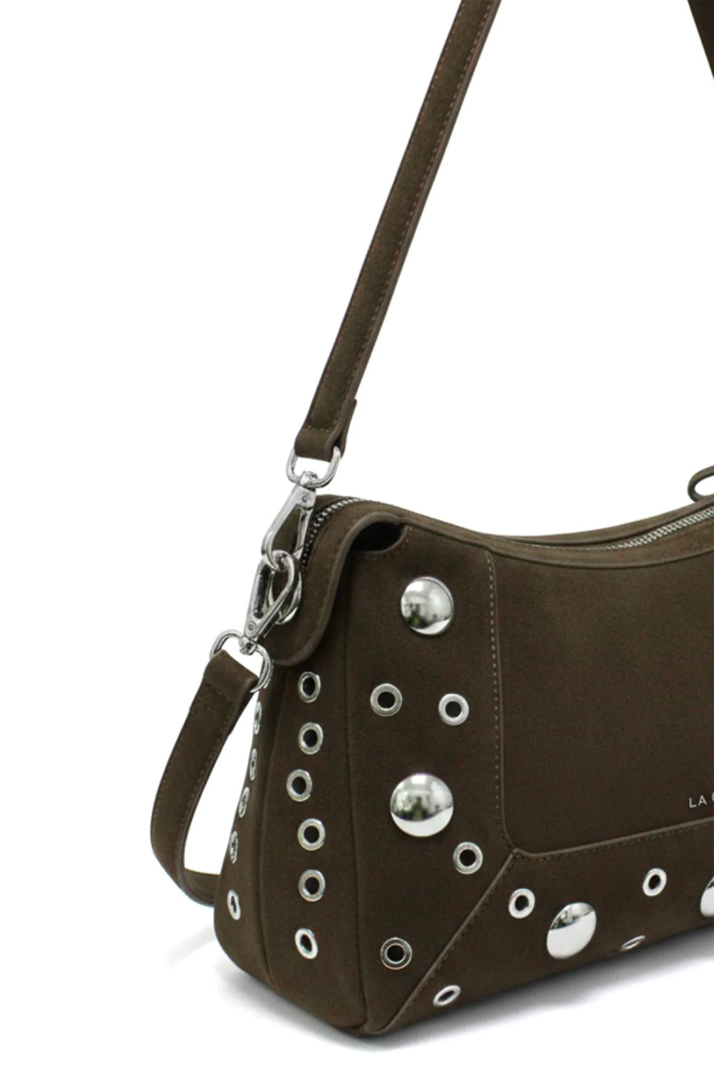 LA CARRIE Ethnic Suede Shoulder Bag