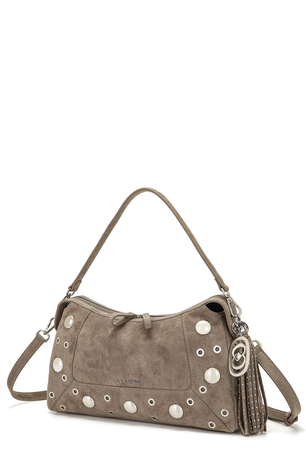 LA CARRIE Borsa a spalla in suede Ethnic