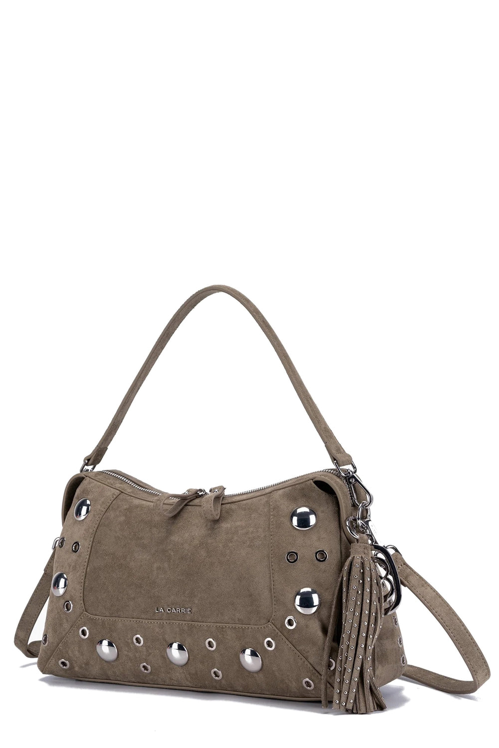 LA CARRIE Borsa a spalla in suede Ethnic