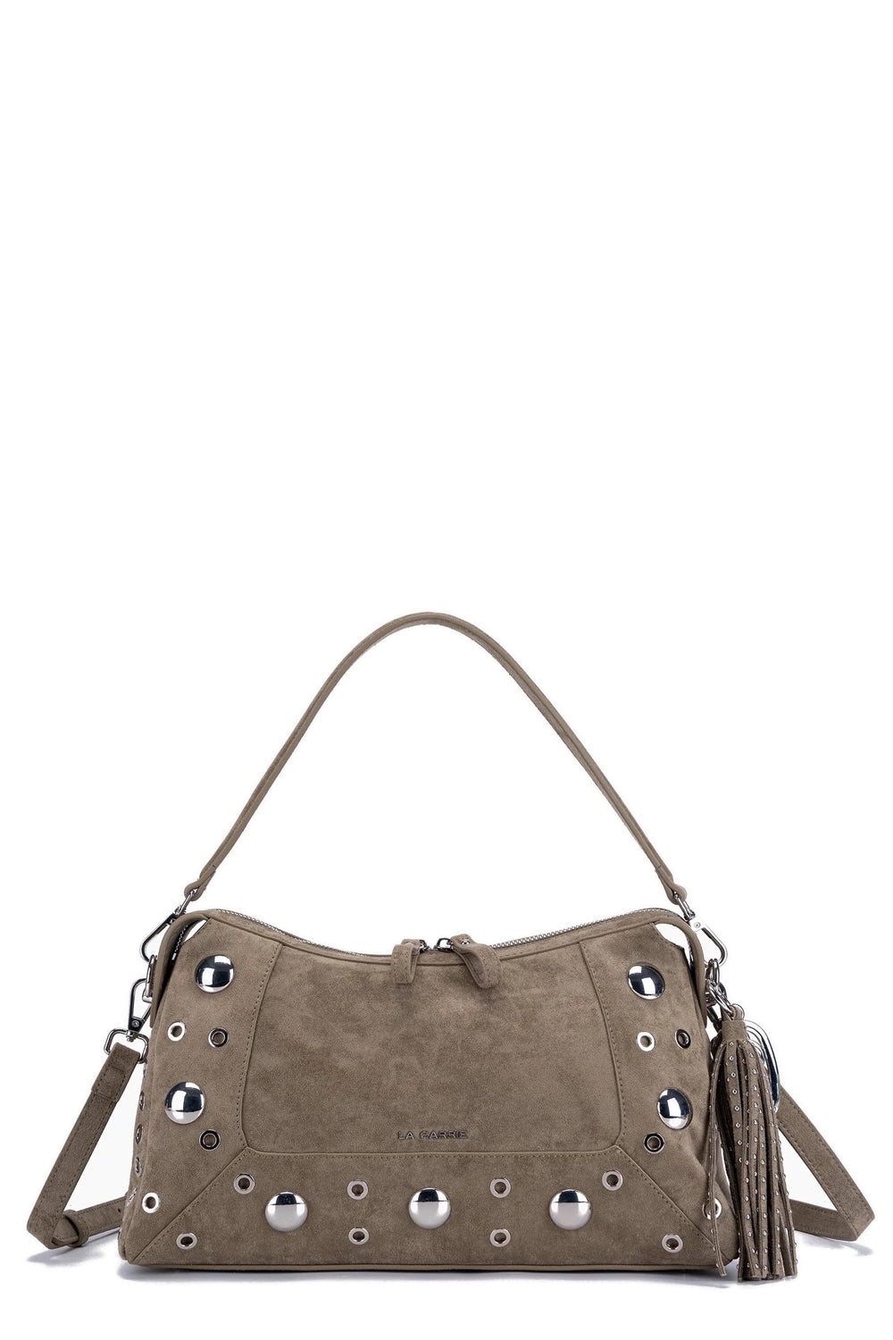 LA CARRIE Borsa a spalla in suede Ethnic