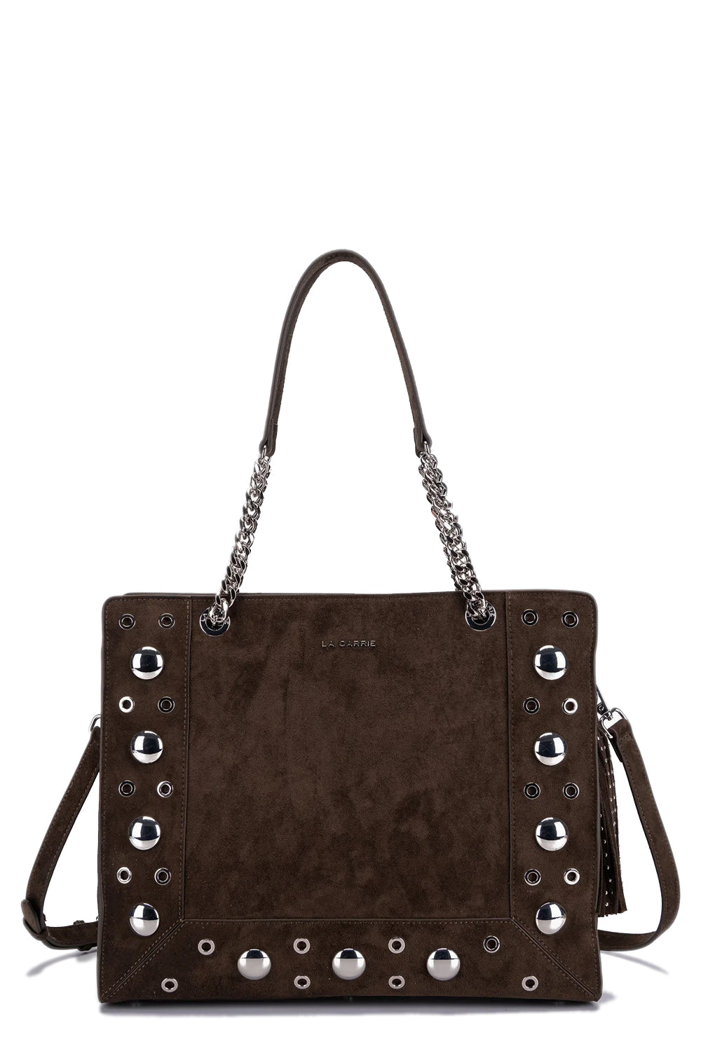LA CARRIE Borsa shopping in suede Ethnic