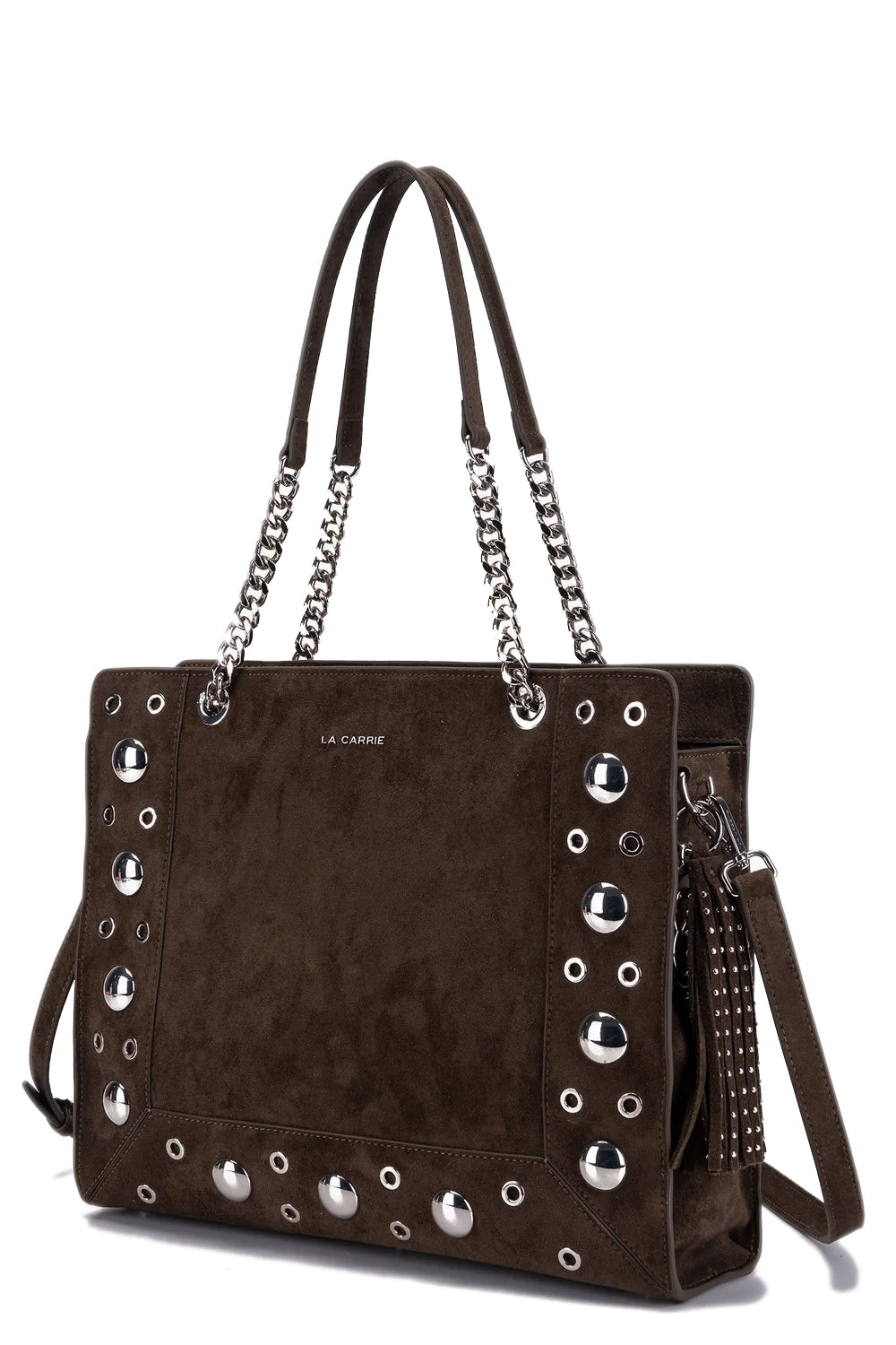 LA CARRIE Borsa shopping in suede Ethnic