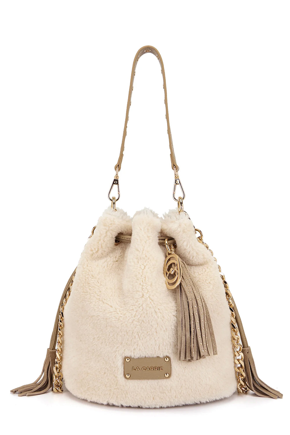 LA CARRIE Borsa teddy in ecopeliccia