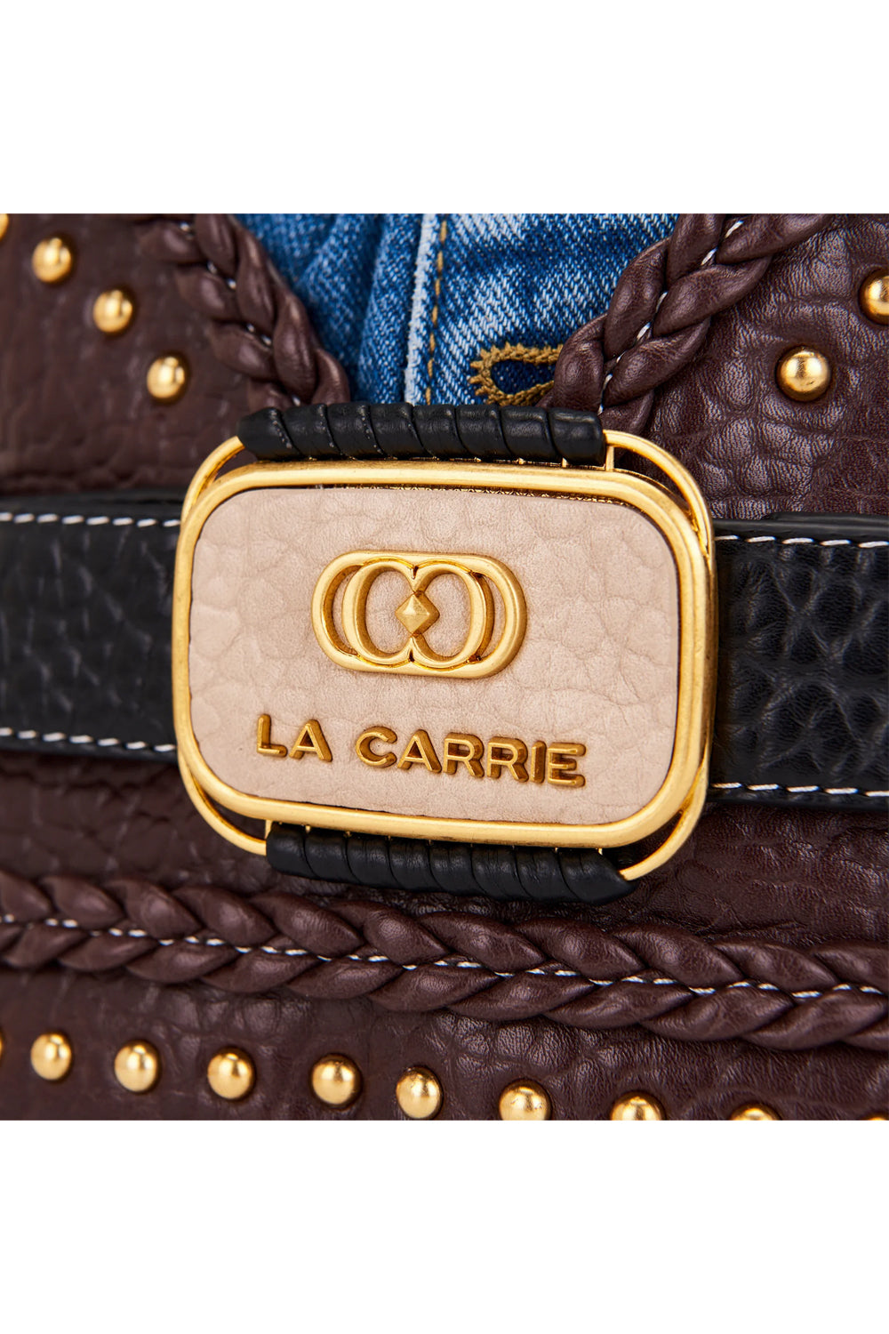 LA CARRIE Secchiello Bagghy in denim e PU