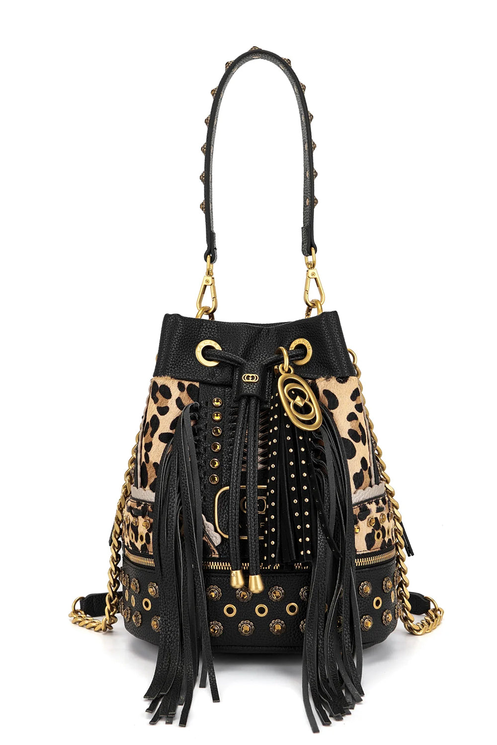 LA CARRIE Secchiello Jungle con texture leopardato