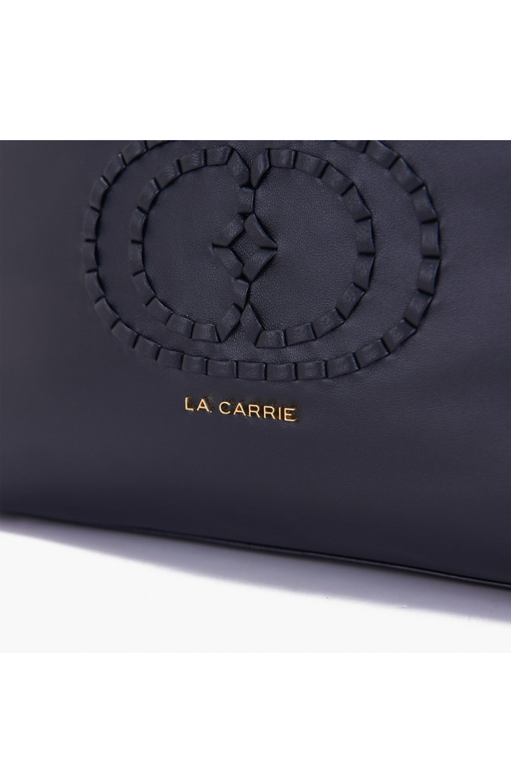 LA CARRIE Shopper in pelle con logo intrecciato Uncategorized LA CARRIE