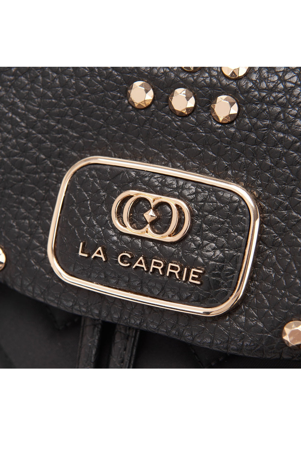 LA CARRIE Zaino in pelle e nylon con borchie Uncategorized LA CARRIE