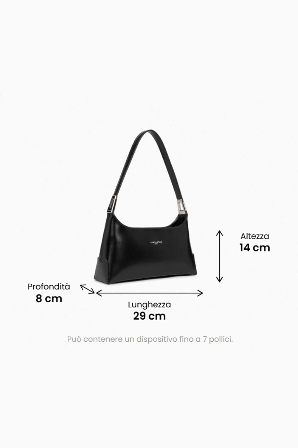 LANCASTER Borsa media in pelle rettangolare
