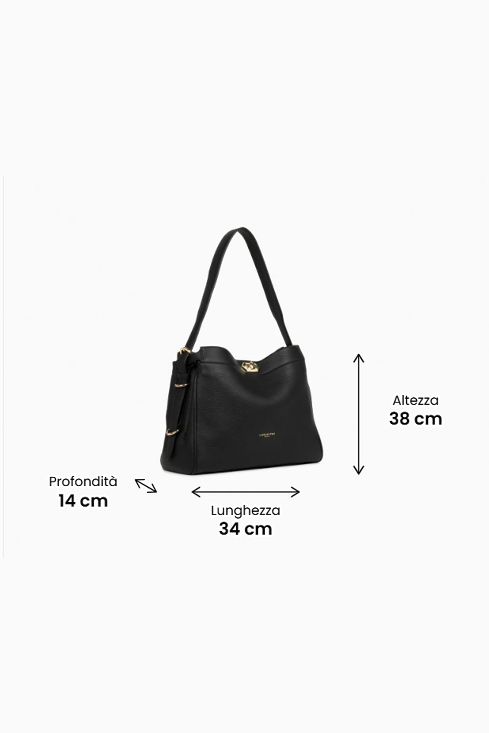 LANCASTER Borsa Hobo grande in pelle pieno fiore