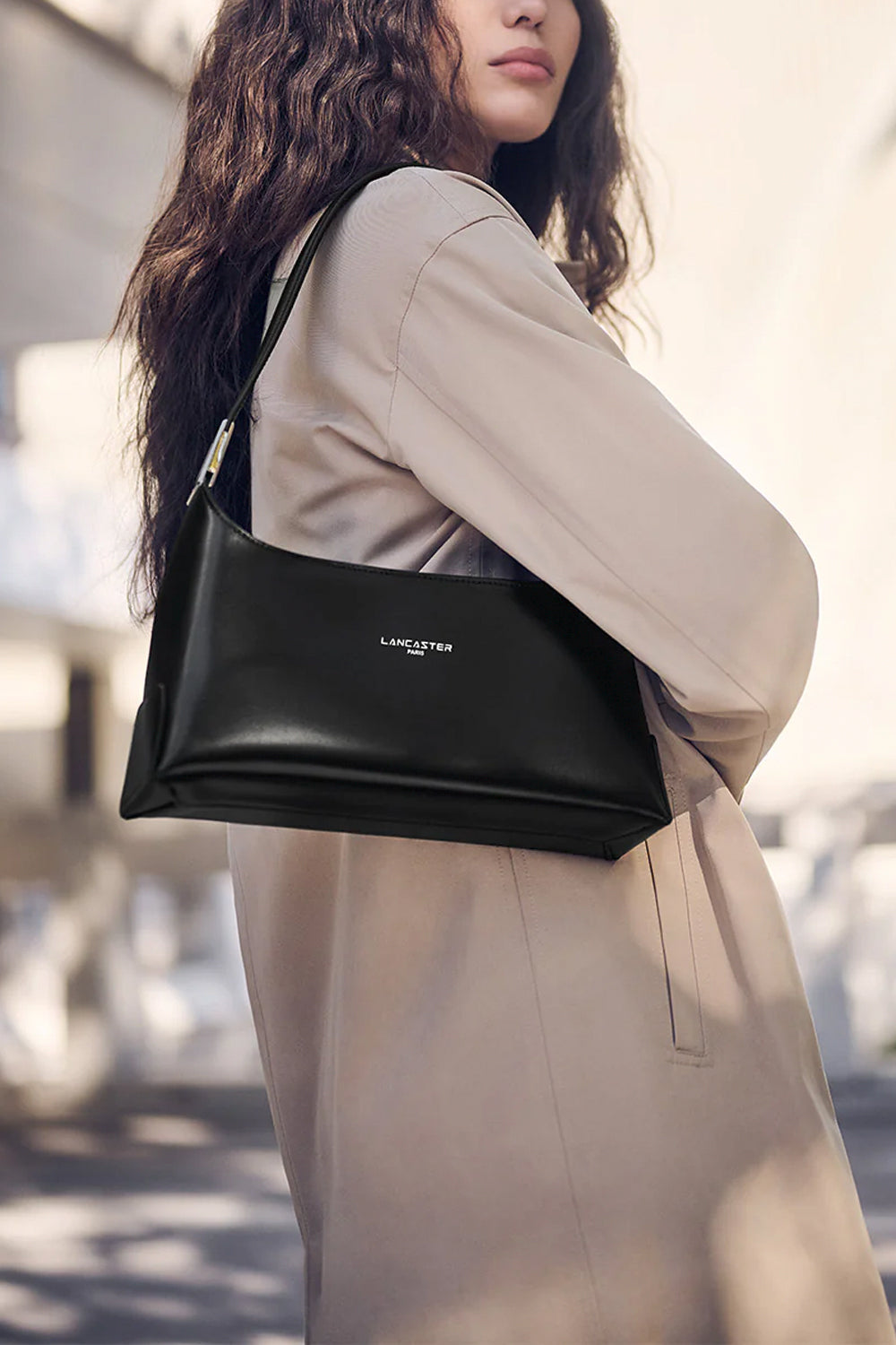 LANCASTER Borsa media in pelle rettangolare