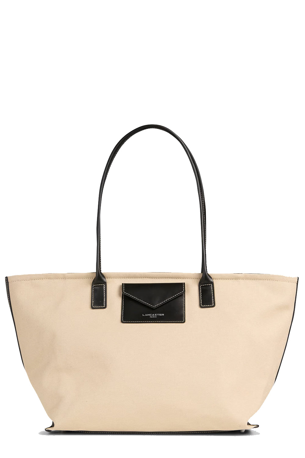 LANCASTER Borsa a spalla in cotone e pelle