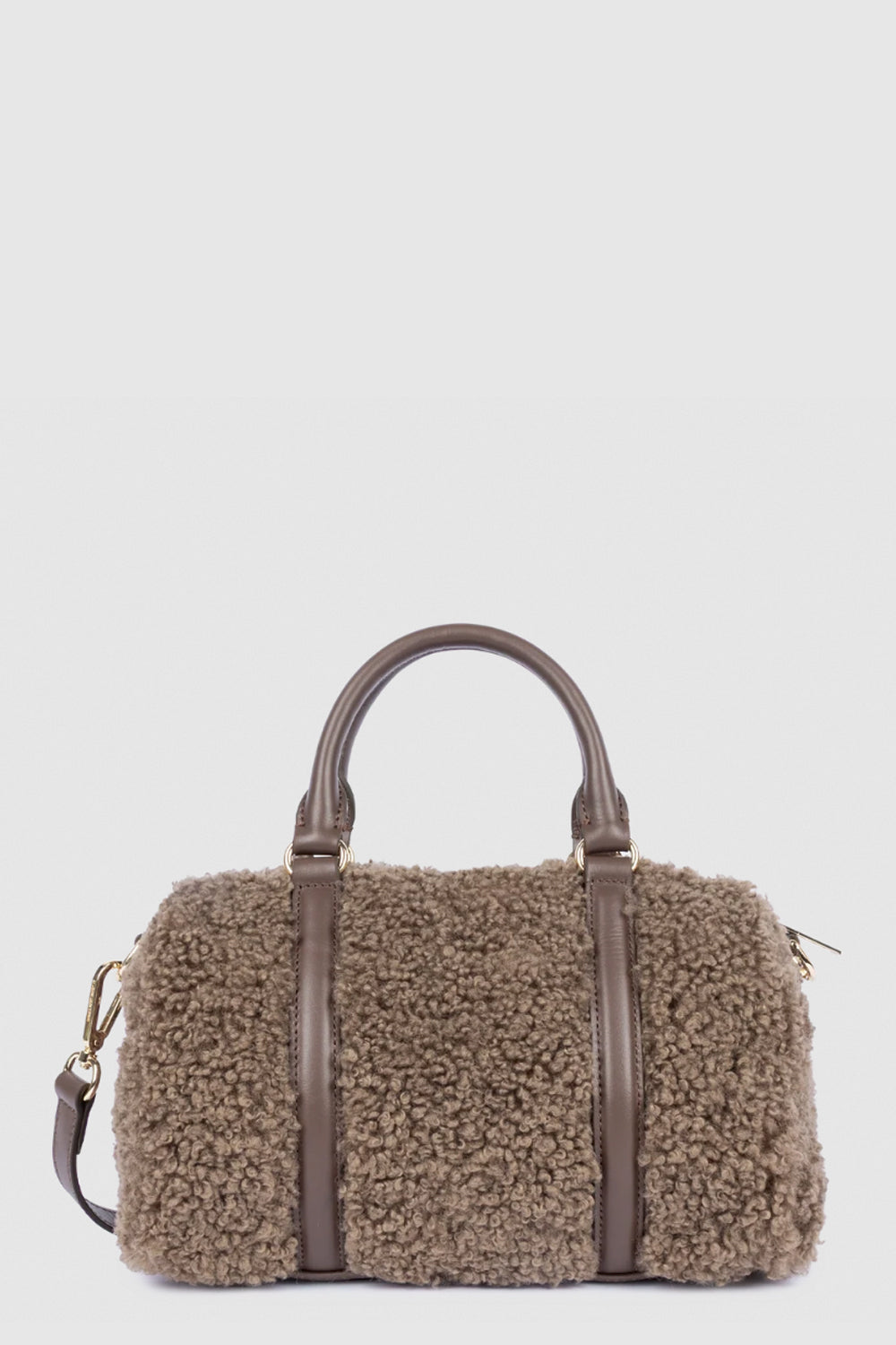 LANCASTER Borsa bauletto effetto teddy