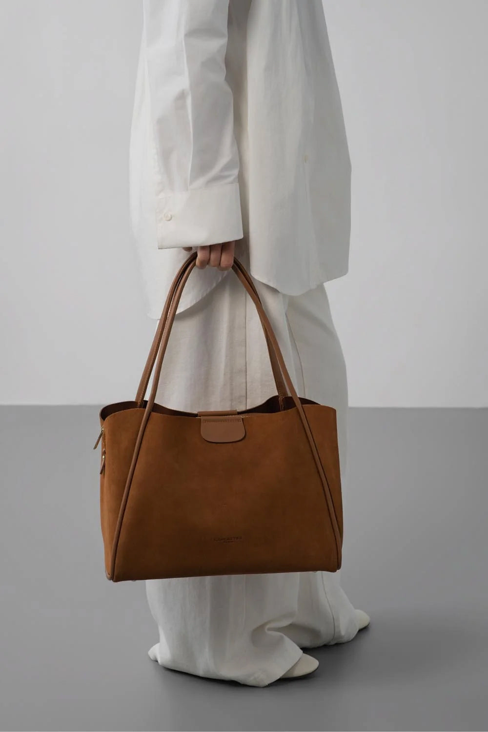 LANCASTER Borsa grande a spalla in suede