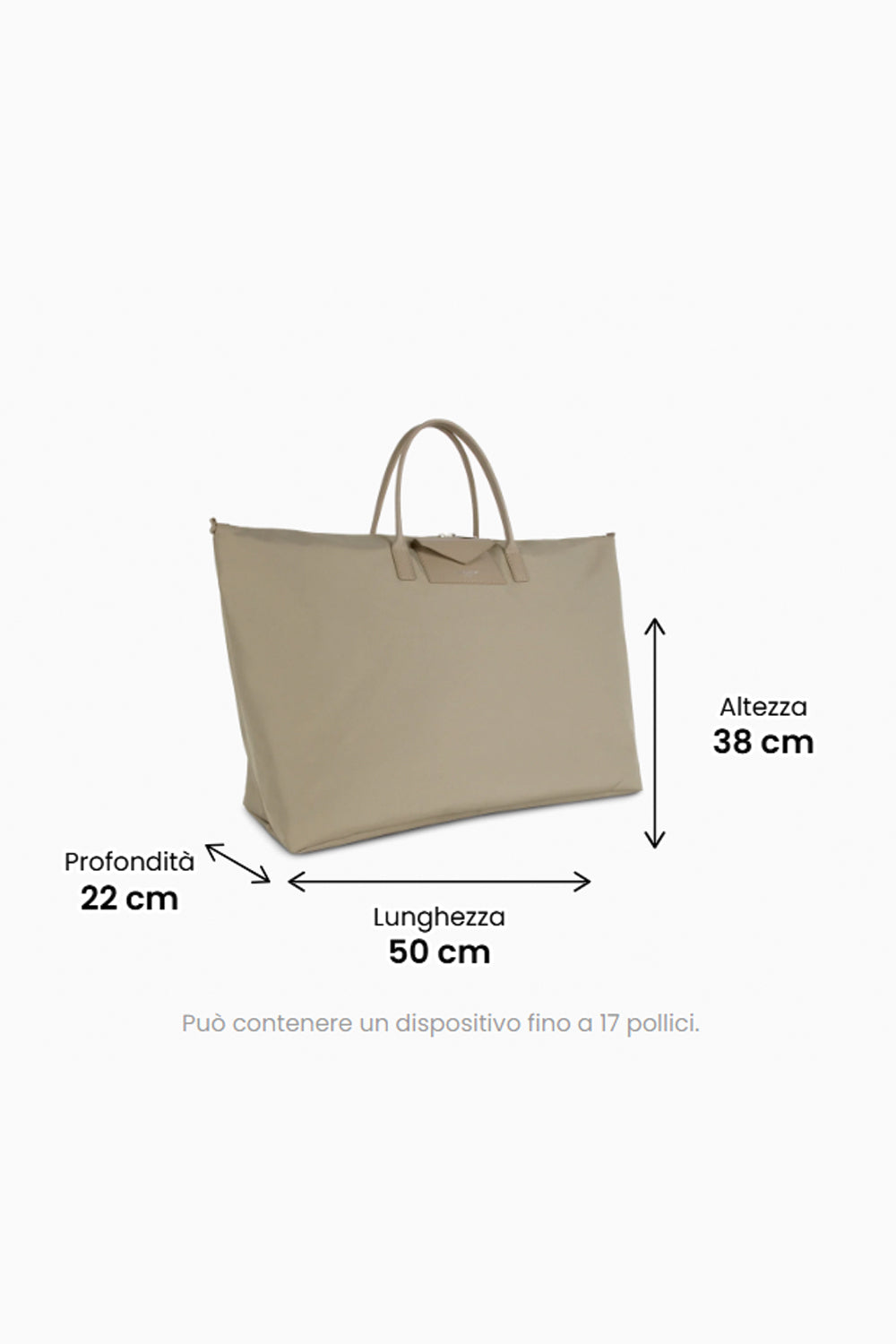 LANCASTER Borsa grande in nylon 24/48h