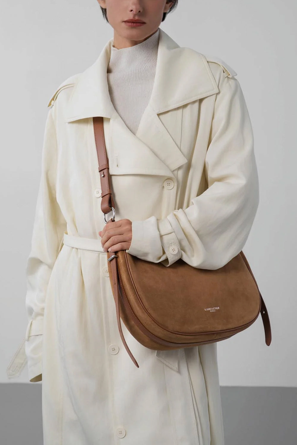 LANCASTER Borsa grande in suede