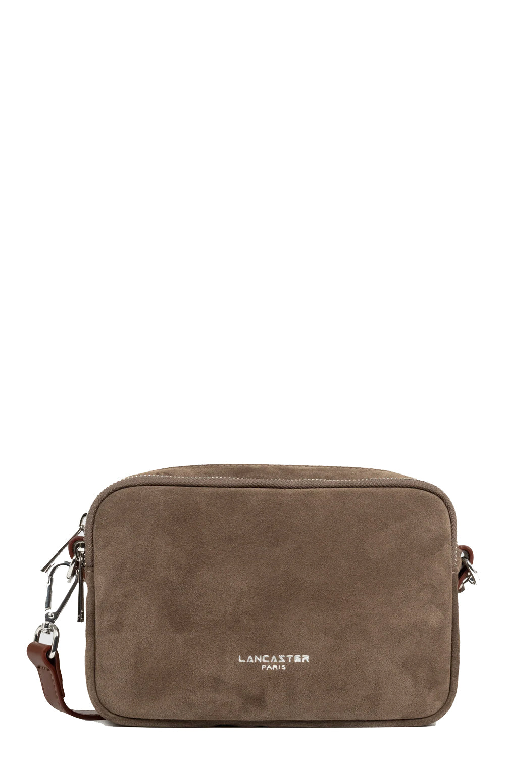 LANCASTER Camera bag in suede con tracolla