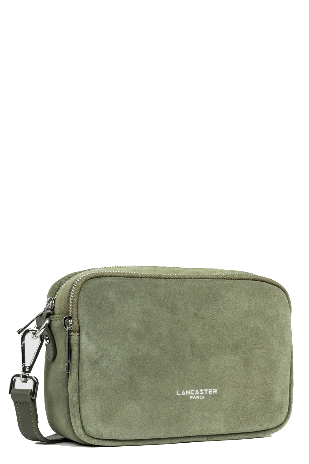 LANCASTER Camera bag in suede con tracolla