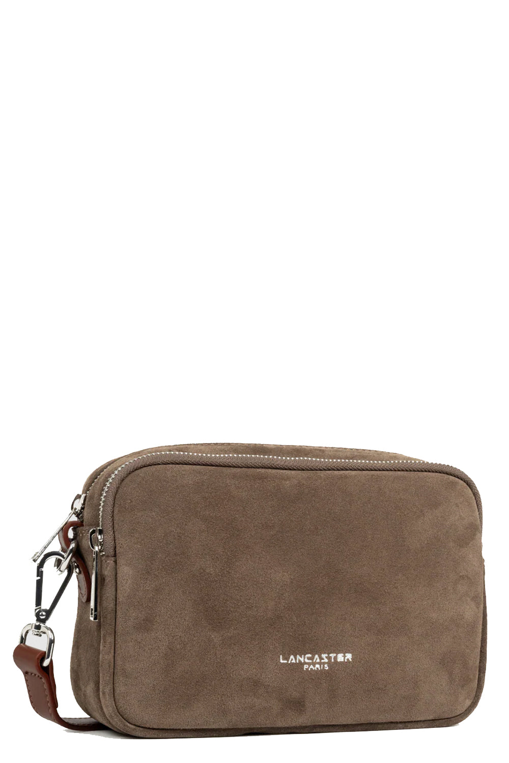 LANCASTER Camera bag in suede con tracolla
