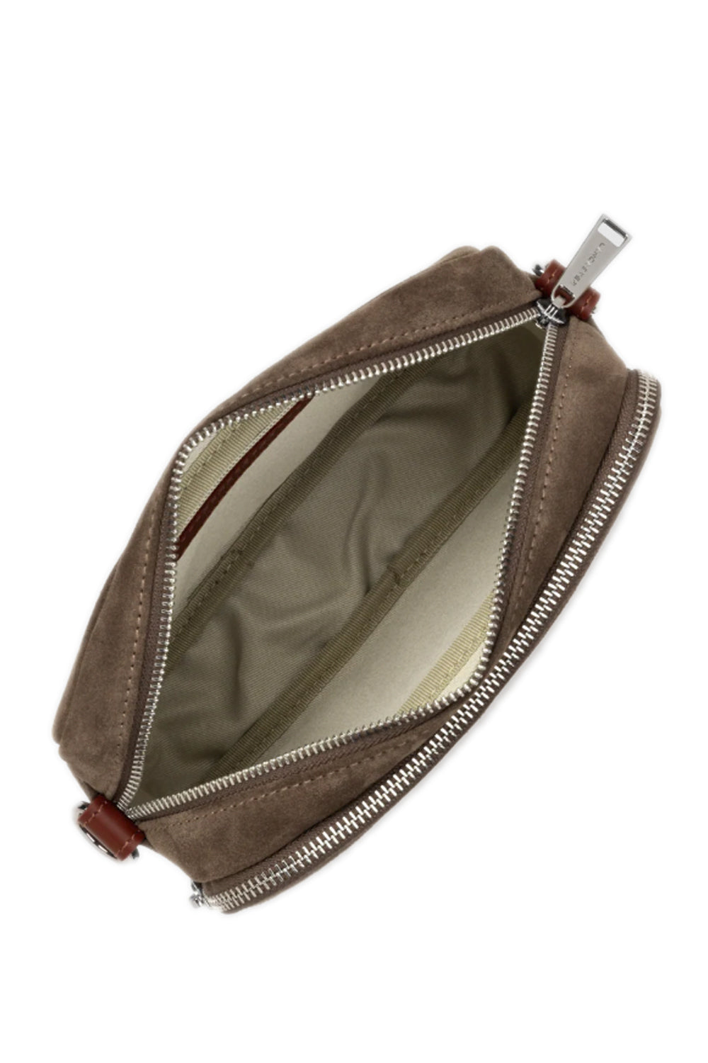 LANCASTER Camera bag in suede con tracolla