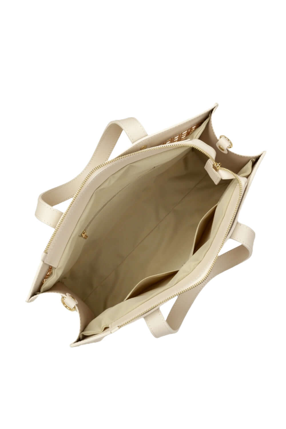 LANCASTER: Shopper Elegante in Rattan e Pelle