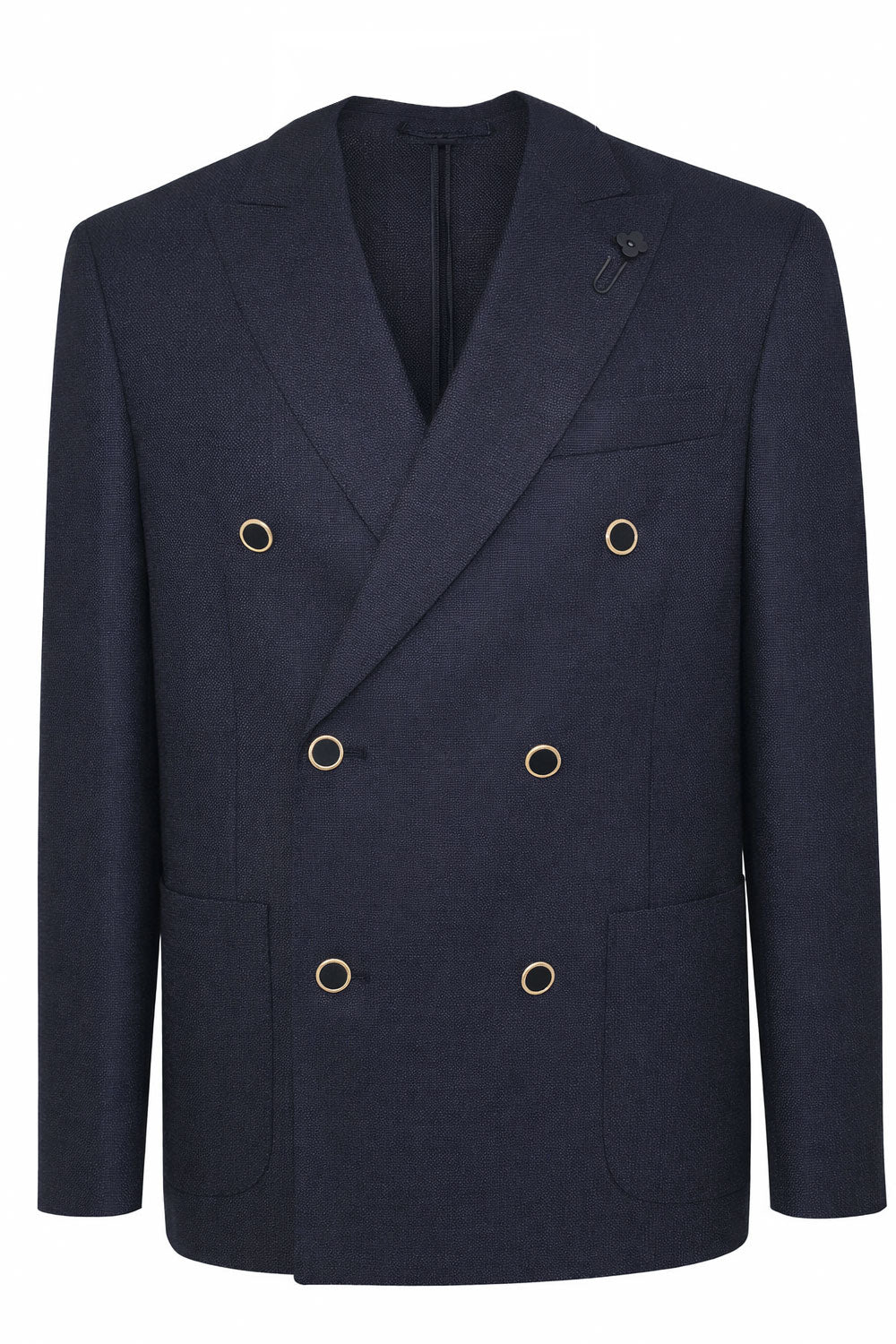 LARDINI Giacca doppiopetto in lana vergine