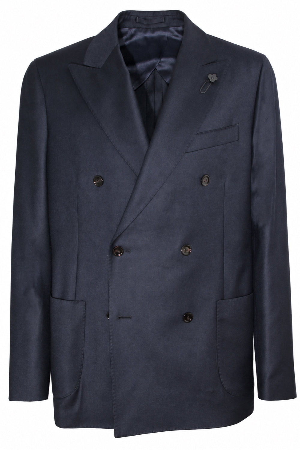 LARDINI Abito doppiopetto in lana e cashmere