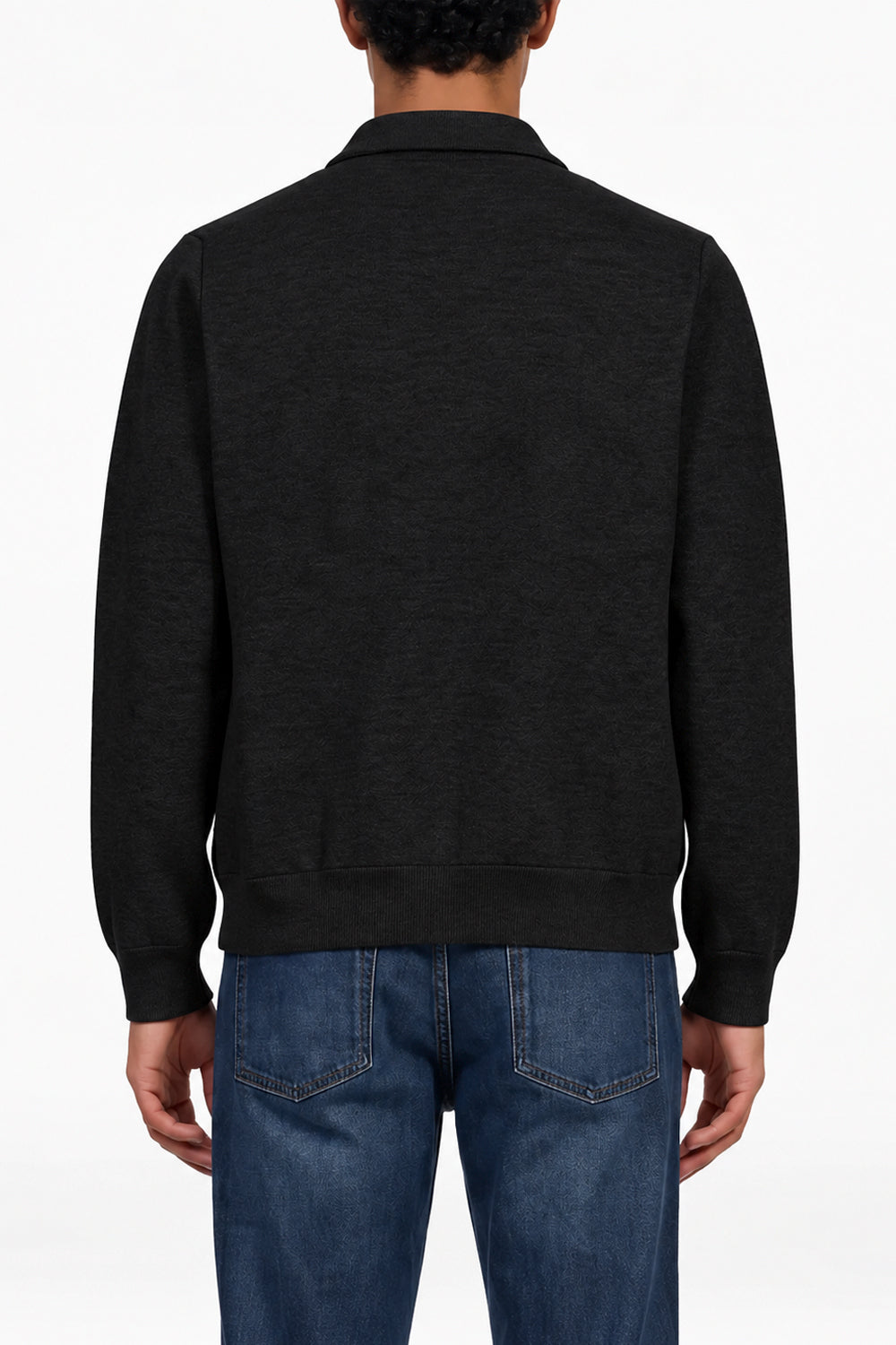LARDINI Bomber in maglia con zip e tasche oblique