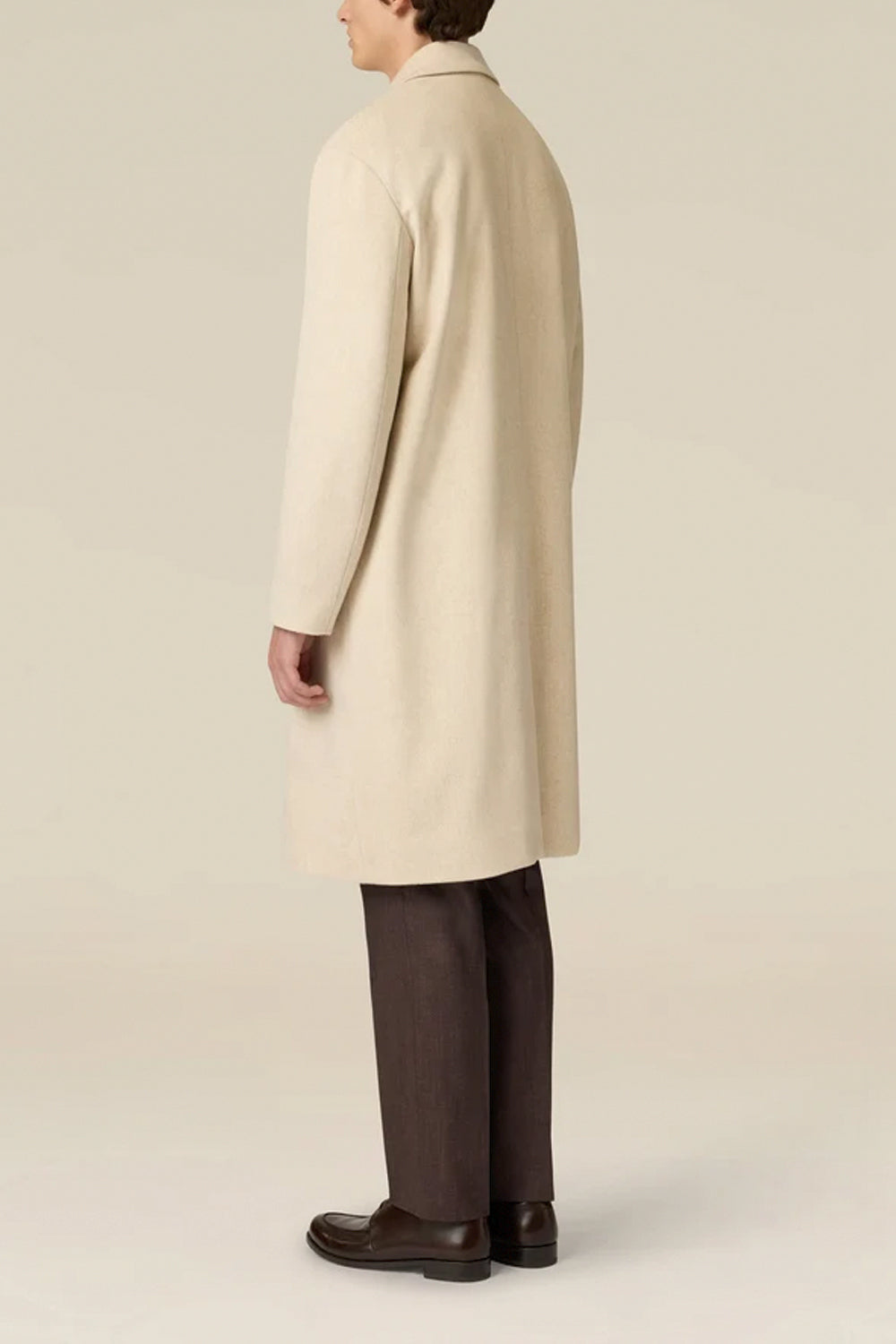LARDINI Cappotto monopetto in lana
