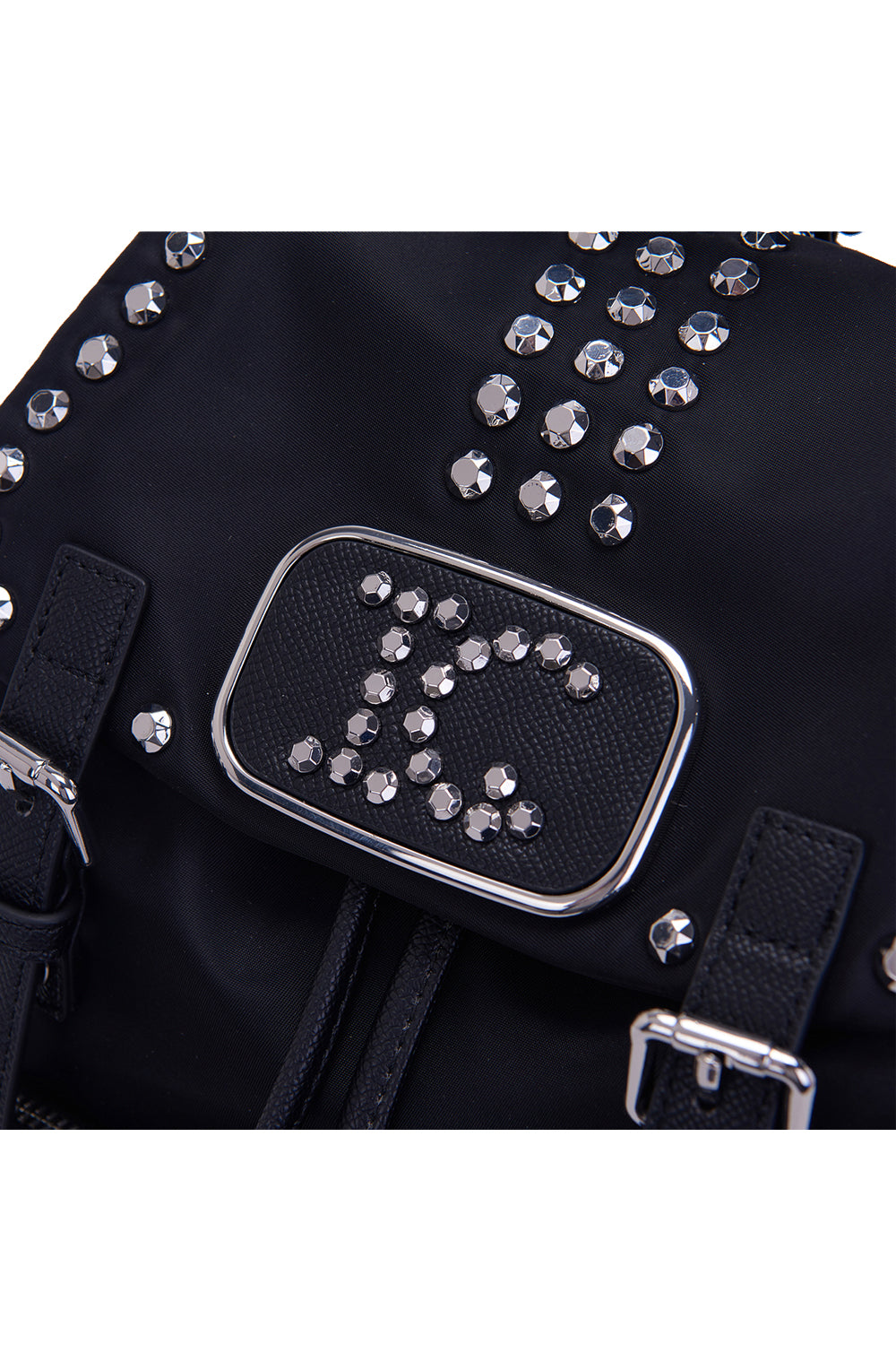 LA CARRIE Zaino in nylon con strass