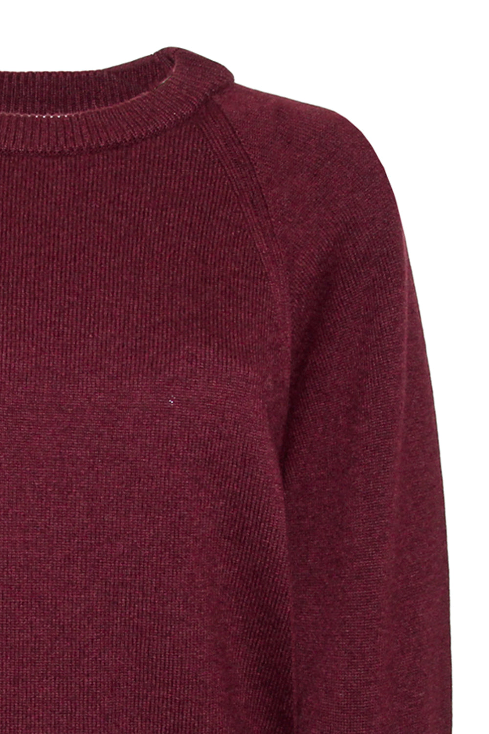 ALPHA STUDIO Maglia girocollo raglan in lana ciliegia